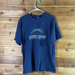 Vintage And One navy blue basketball t-shirt Size L